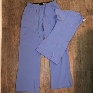 Dickies ceil blue scrub set